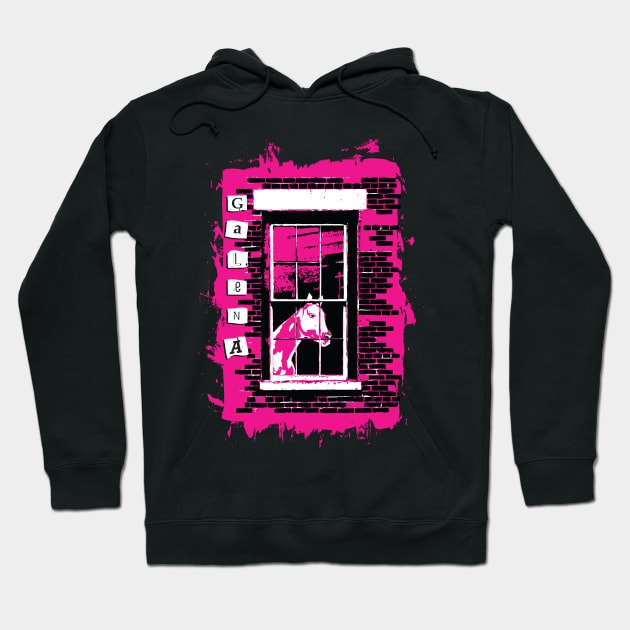 horse in the window GALENA Hoodie by LeapDaze